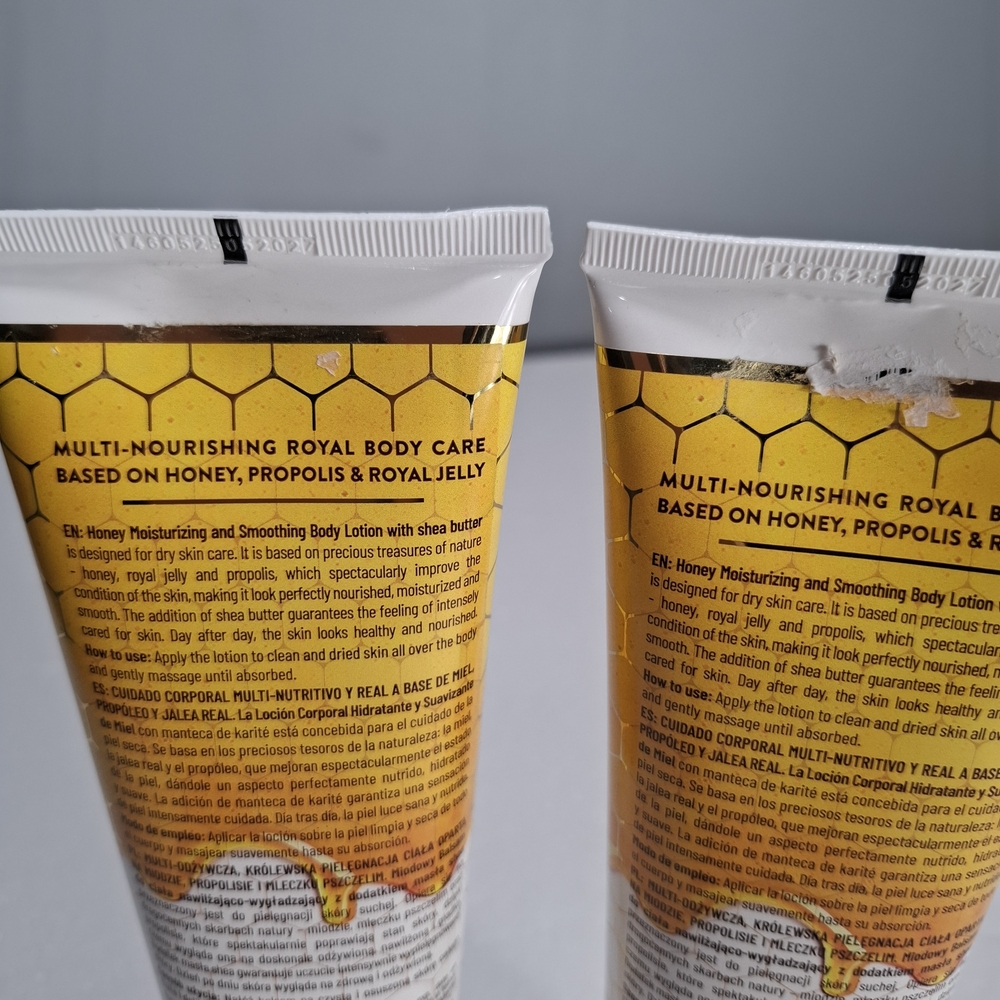 Barwa Comestic Two (2) Honey & Shea Body Lotion Moisturizing Made In Porland - Picture 3 of 4